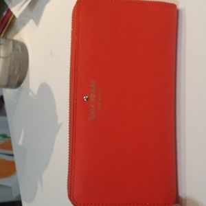 Kate Spade Zip Wallet - Orange